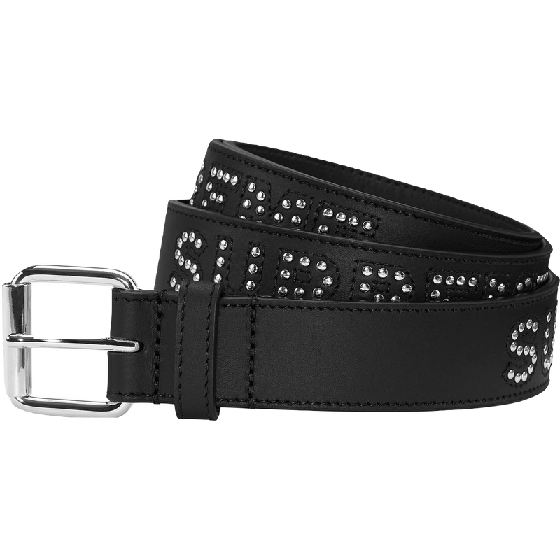 Supreme Studded Logo Belt - Black