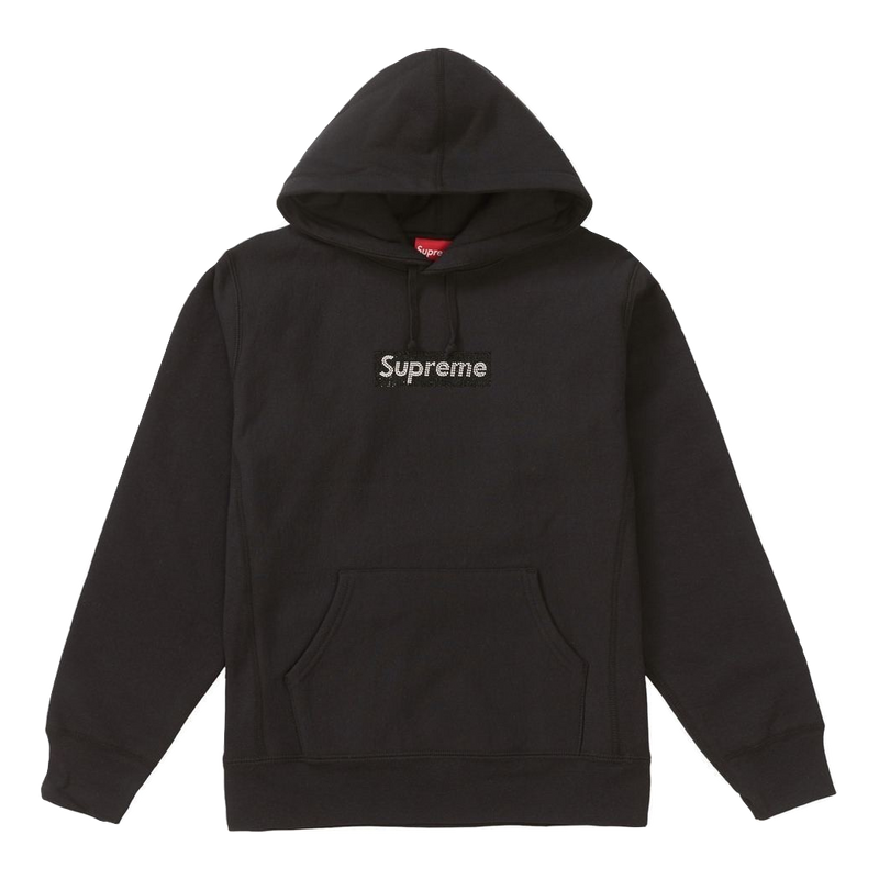 Supreme Swarovski Box Logo Hooded Sweatshirt - Black – Grails SF