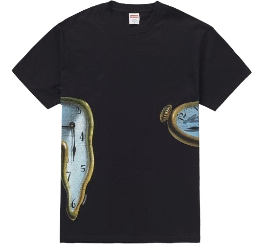 Supreme The Persistence of Memory Tee - Black - Used