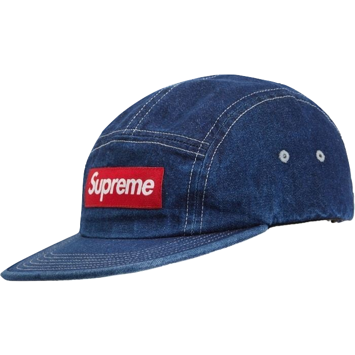 Supreme Washed Chino Twill Camp Cap SS19 - Denim