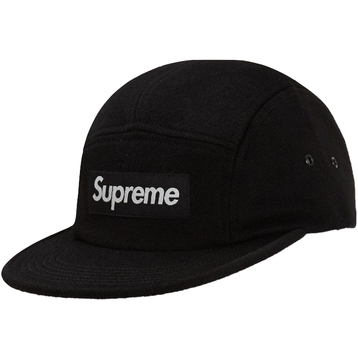 Supreme Wool Camp Cap - Black - Used