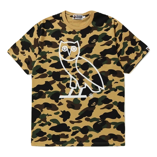 OVO x Bape 1st Camo Tee - Yellow Camo