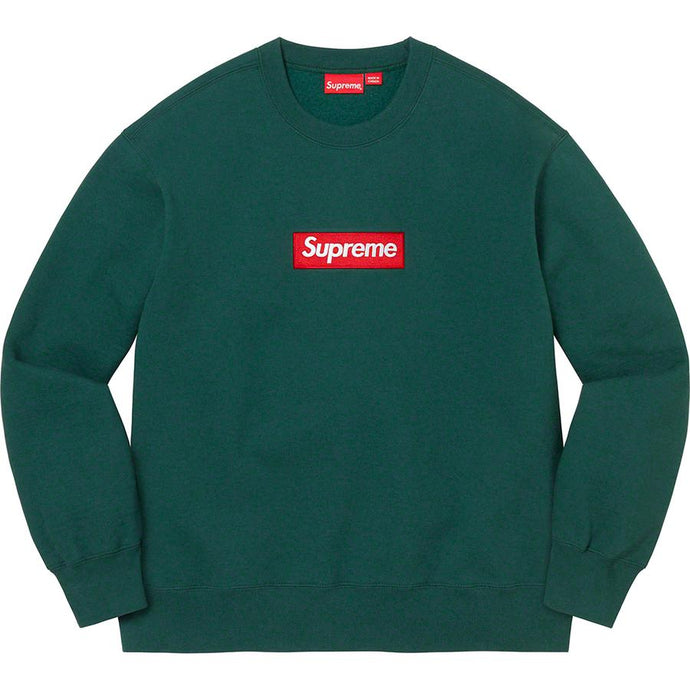 Supreme Box Logo Crewneck (FW22) - Dark Pine