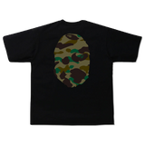 A Bathing Ape 1st Camo Big Ape Head Tee - Black/Green Camo