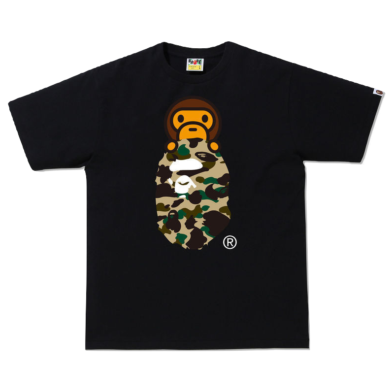 A Bathing Ape 1st Camo Millo on Ape Head - Black/Yellow