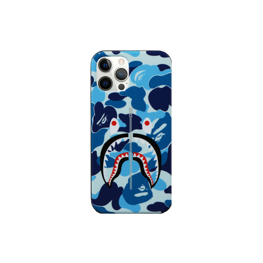 A Bathing Ape ABC Camo Shark iPhone 12 / 12 Pro Case - Blue