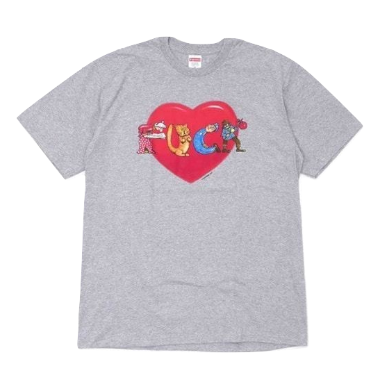 Supreme F*** Love Tee - Heather Grey