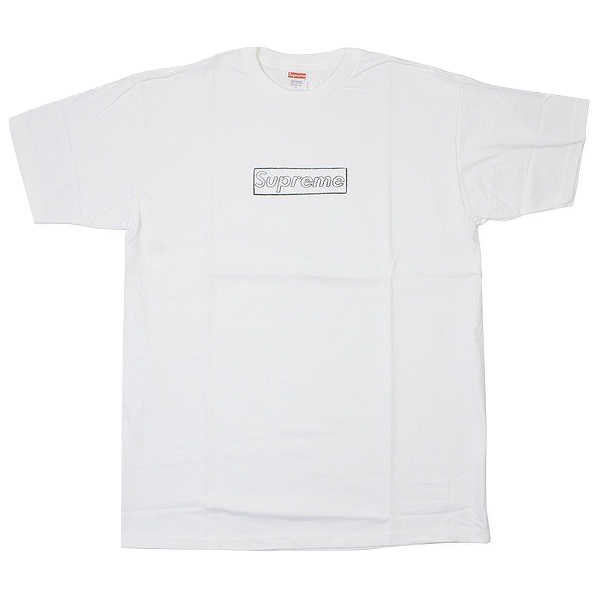 Supreme Kaws Box Logo Tee SS11 - White - Used – Grails SF