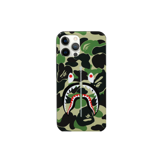 A Bathing Ape ABC Camo Shark iPhone 12 / 12 Pro Case - Green