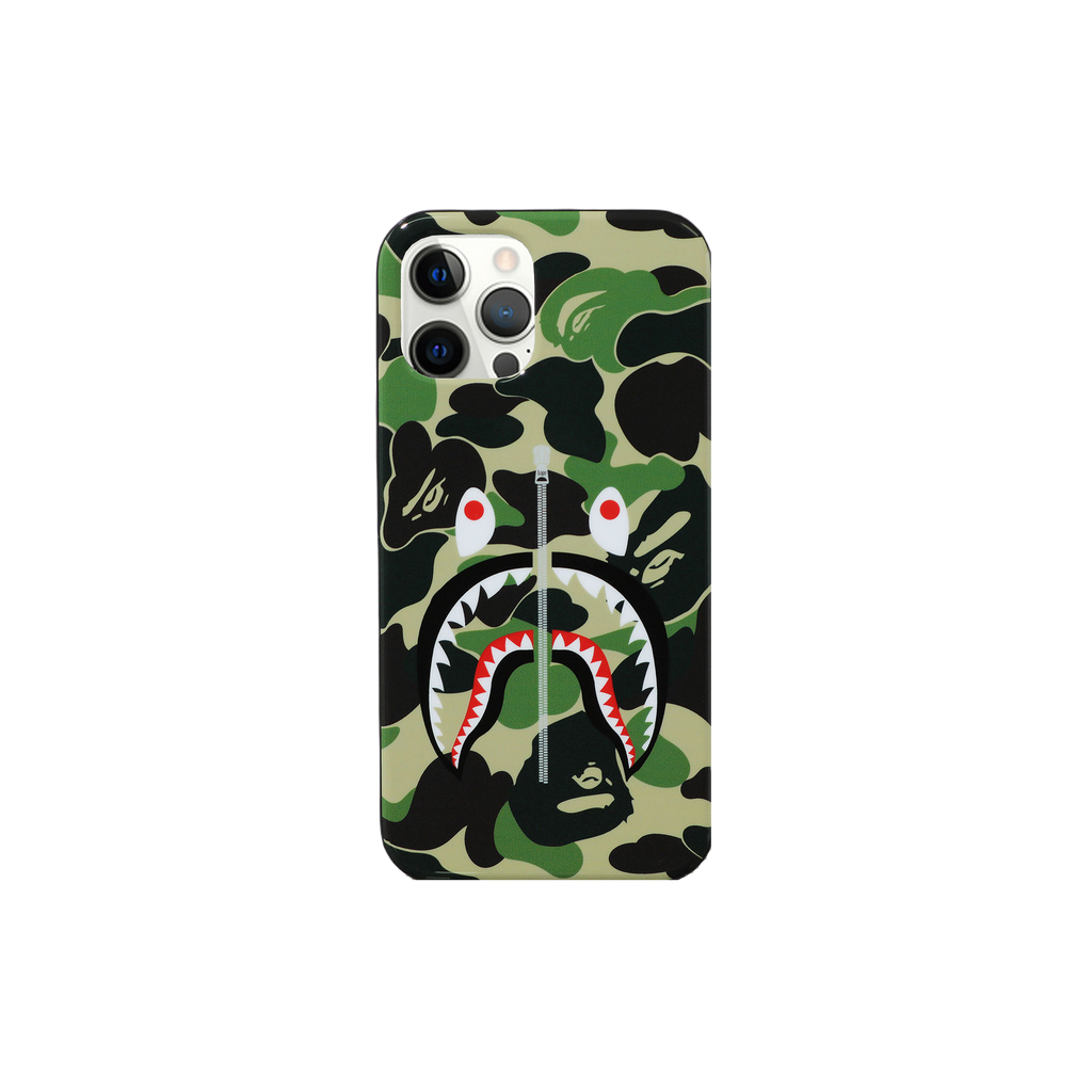 A Bathing Ape ABC Camo Shark iPhone 12 / 12 Pro Case - Green