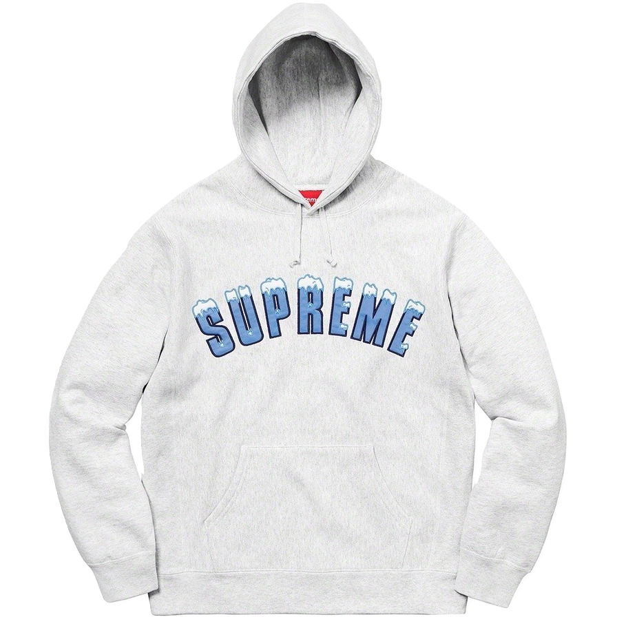 Supreme Icy Arc Hooded Sweatshirt - Ash Grey