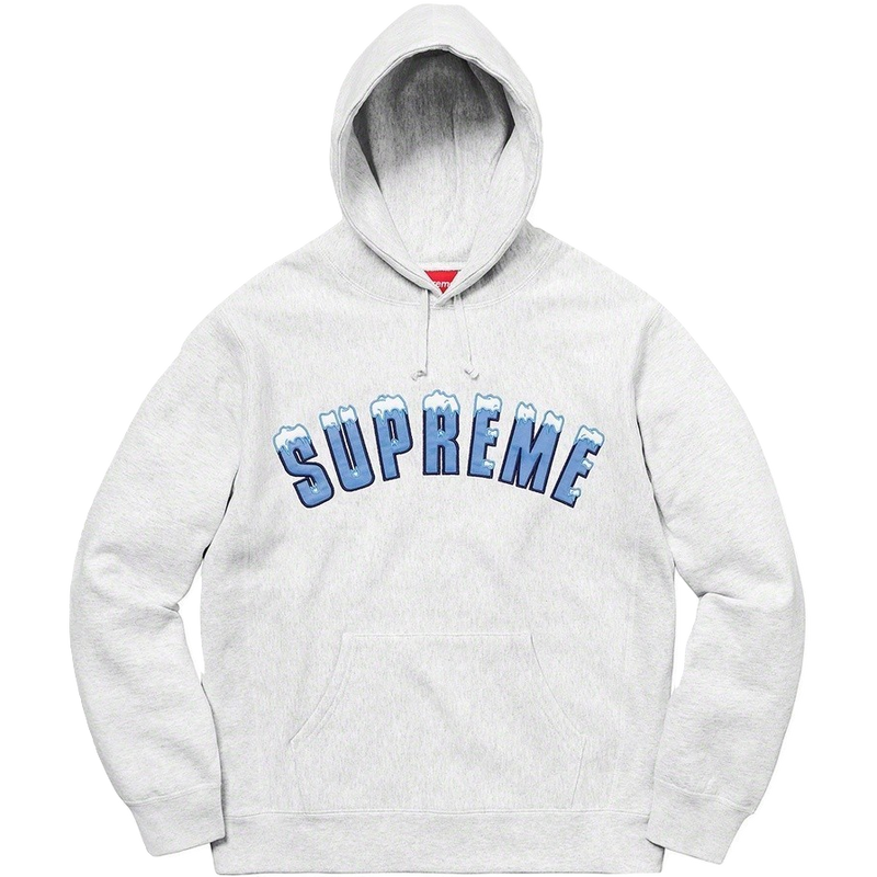 Supreme Icy Arc Hooded Sweatshirt - Ash Grey – Grails SF