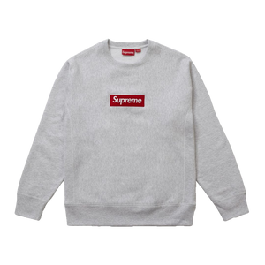 Supreme Box Logo Crewneck Sweatshirt FW18 - Ash Grey – Grails SF