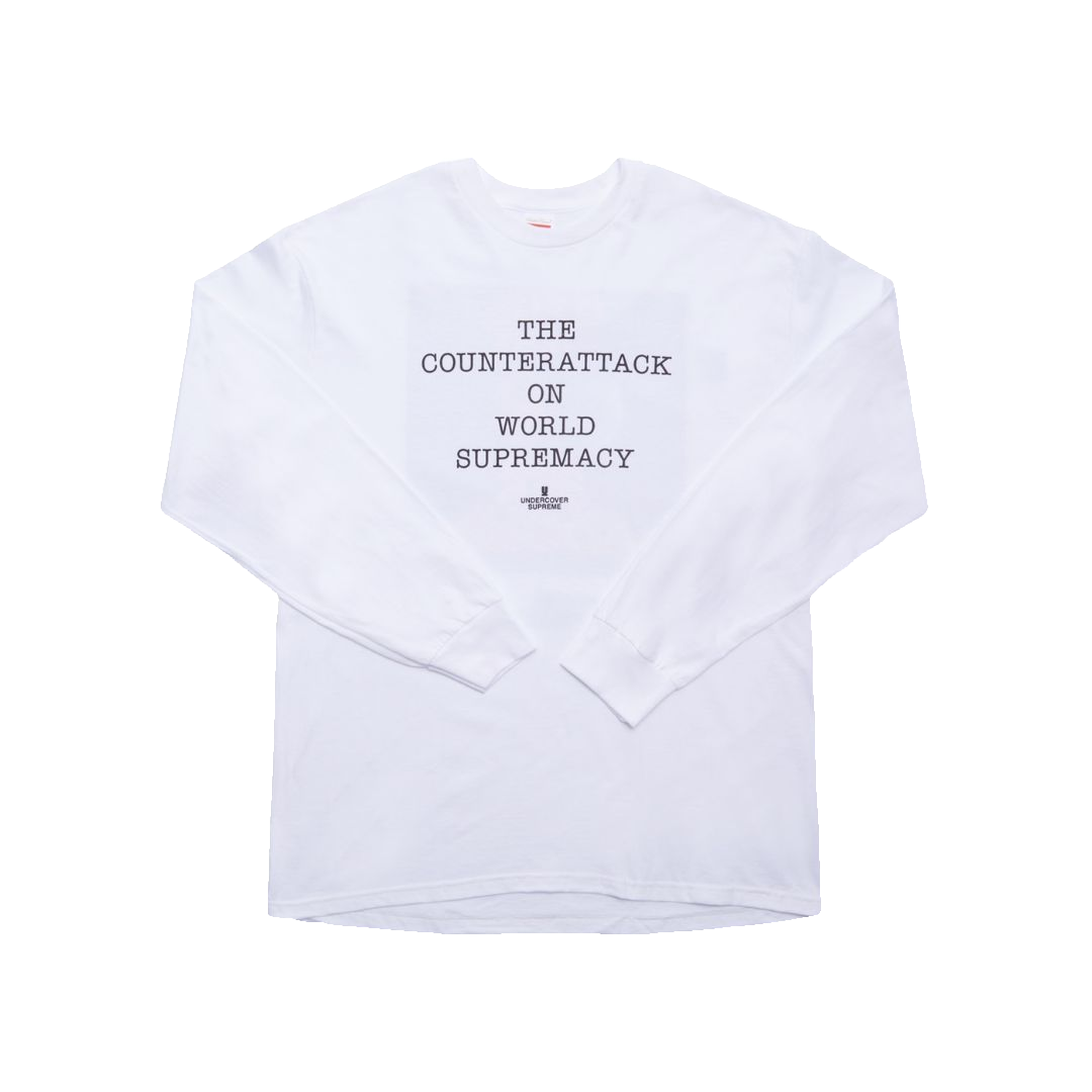 Supreme Undercover/Public Enemy Counterattack L/S Tee - White - Used