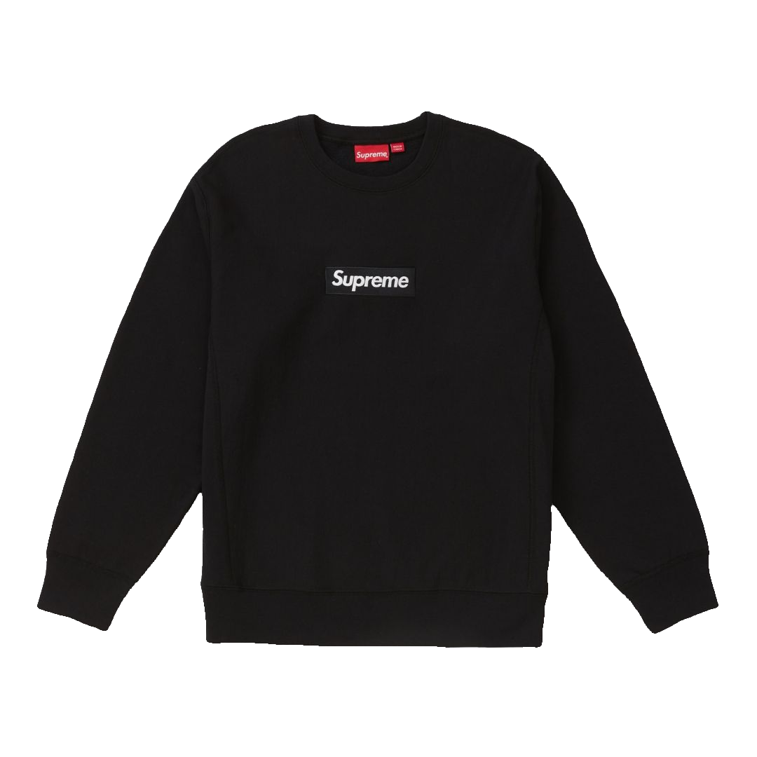 Supreme Box Logo Crewneck FW18 - Black - Used