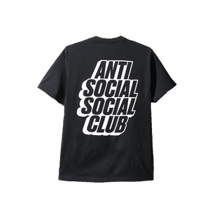 Anti Social Social Club Blocked Logo Tee - Black - Used