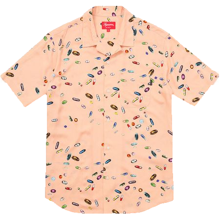Supreme Rayon Pills Button Up Shirt - Peach - Used – Grails SF