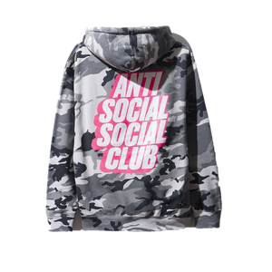 Anti Social Social Club Blocked Siberia Camo Hoodie - Grey Camo - Used