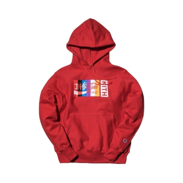 Kith x Coke Champion International Hoodie Red Used