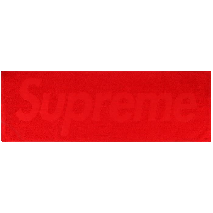 Supreme Terry Logo Hand Towel - Red