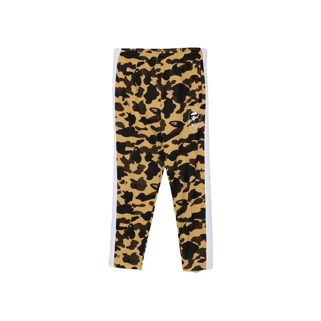 Bape 1st Camo Line Jersey Pants - Yellow