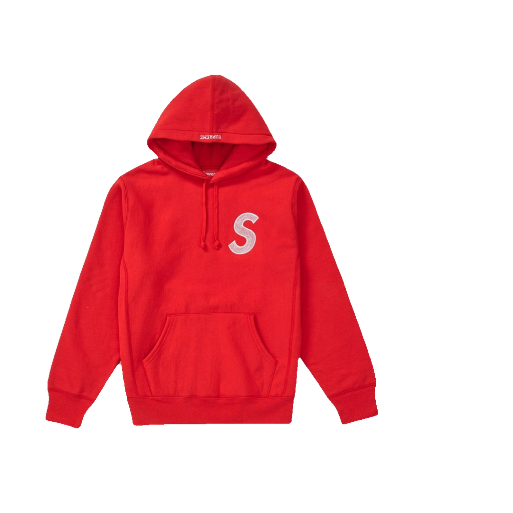 Supreme S Logo Hooded Sweatshirt - Red FW18