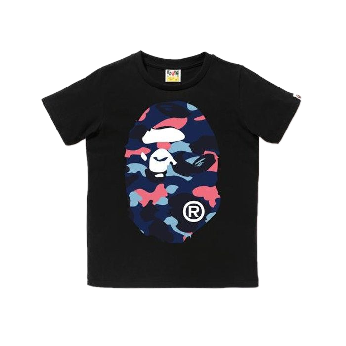 Bape Color Camo Big Ape Tee - Black/Multicolor