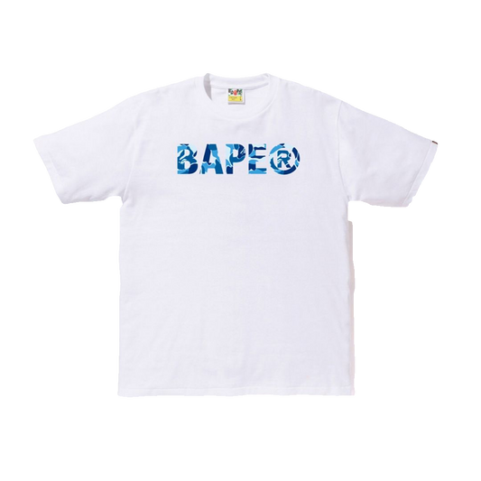 A Bathing Ape ABC ASNKA Tee - White/Blue