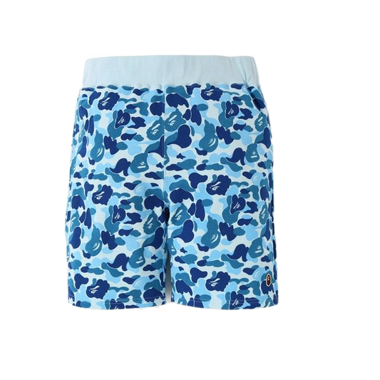 A Bathing Ape ABC One point Sweat Shorts - Blue Camo