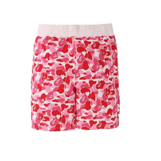 A Bathing Ape ABC One point Sweat Shorts - Pink Camo