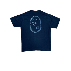 A Bathing Ape Reflector Bape Tee - Black/Gray