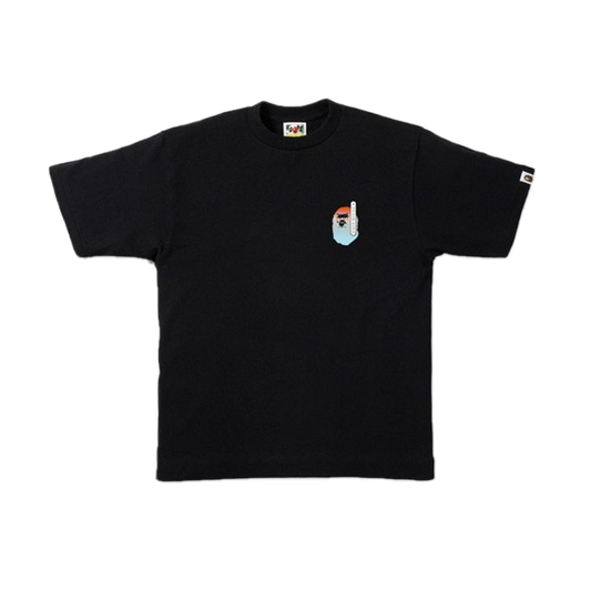 A Bathing Ape Kabuki College Tee - Black - Used