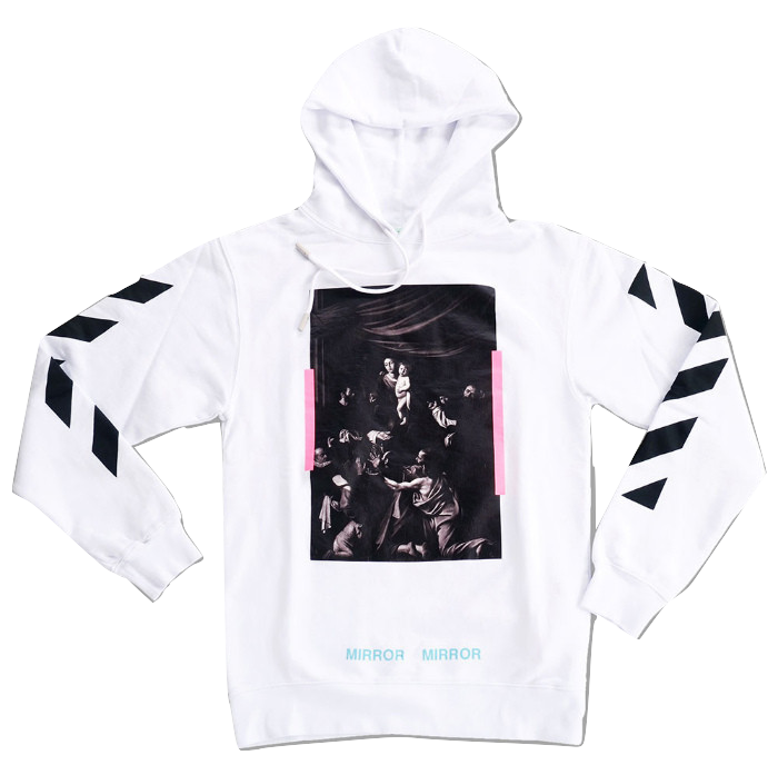 OFF WHITE Diag Caravaggio Hoodie White