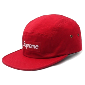 Supreme Military Camp Cap RED 5 Panel Hat Box Logo Hat Strapback