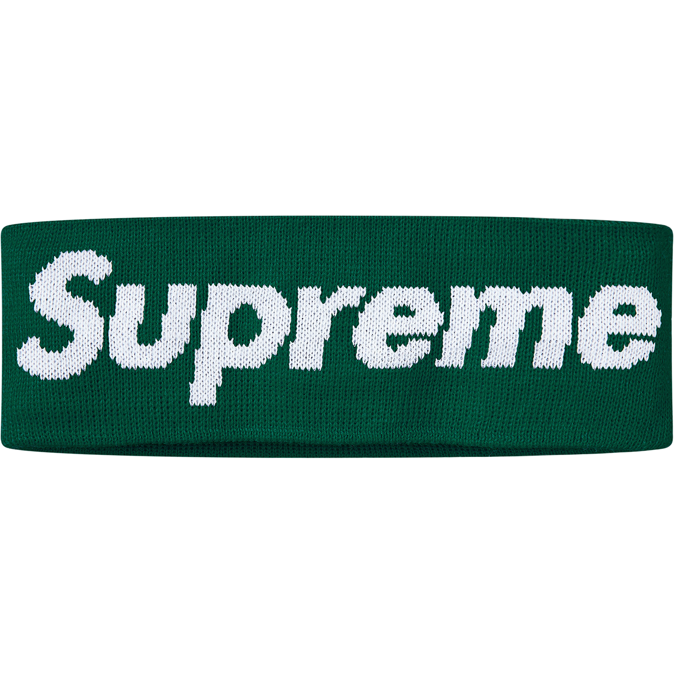 Supreme New Era Big Logo Headband FW18 - Dark Green - Used