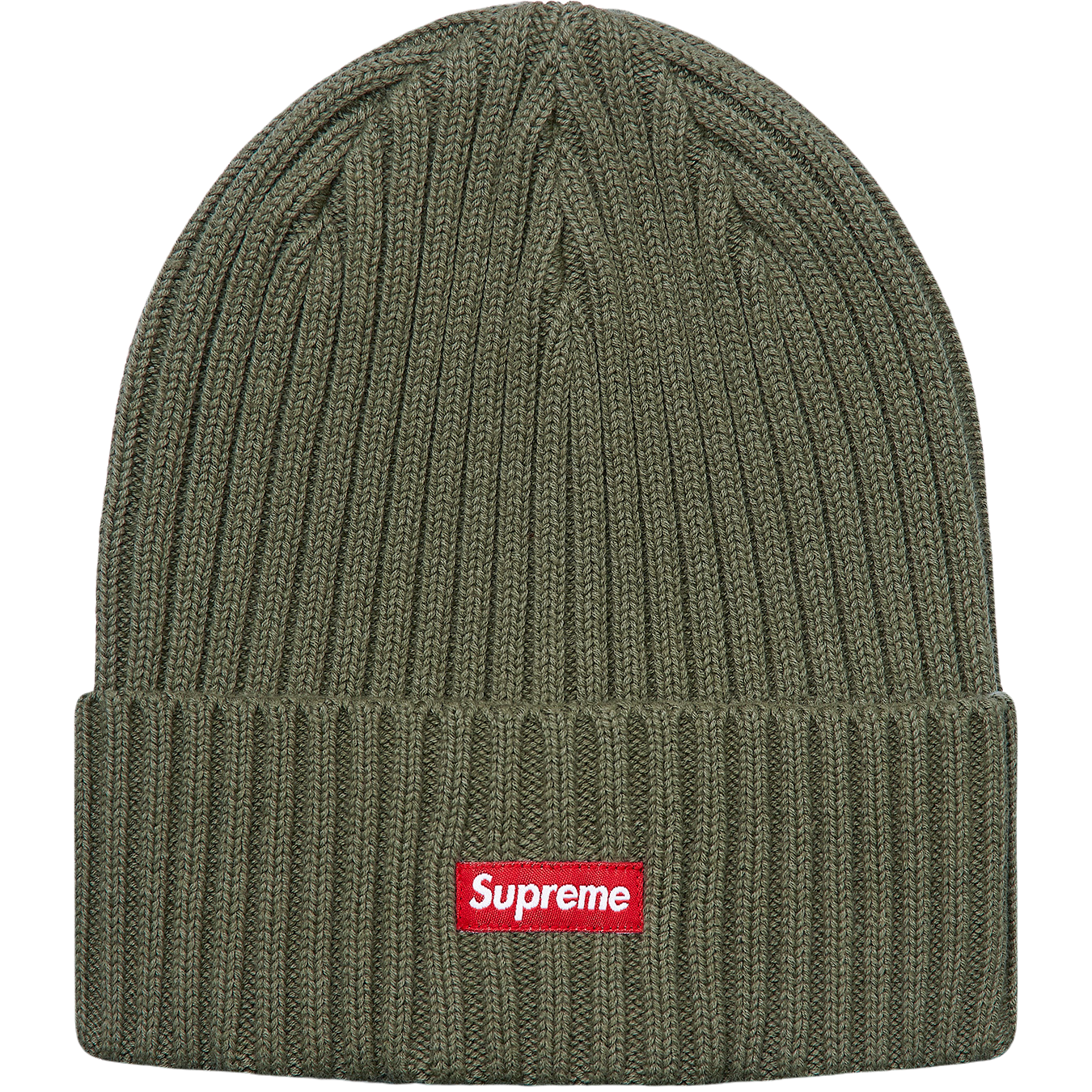 Supreme Overdyed Ribbed Beanie (SS18) - Olive