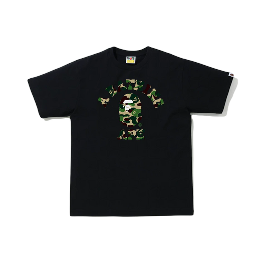 A Bathing Ape ABC Camo College Tee - Black/Green (SS21) - Used