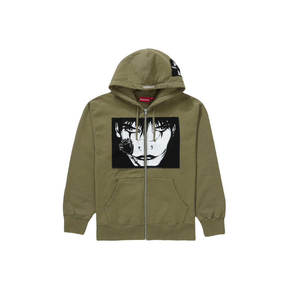 人気を誇る Supreme The Crow ZipUp Hooded Sweatshirt