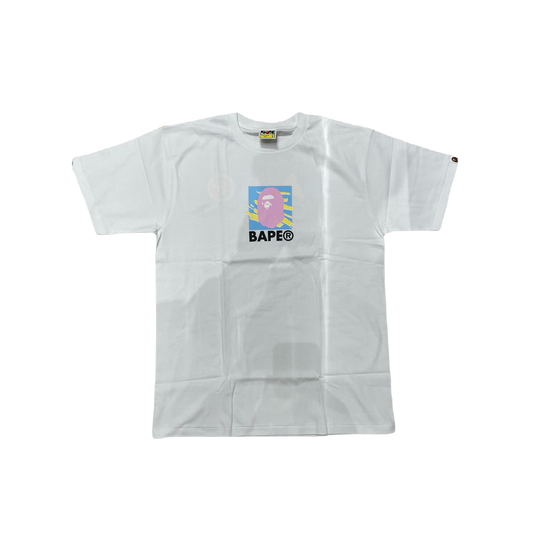 A Bathing Ape New Multi Camo Tee - White