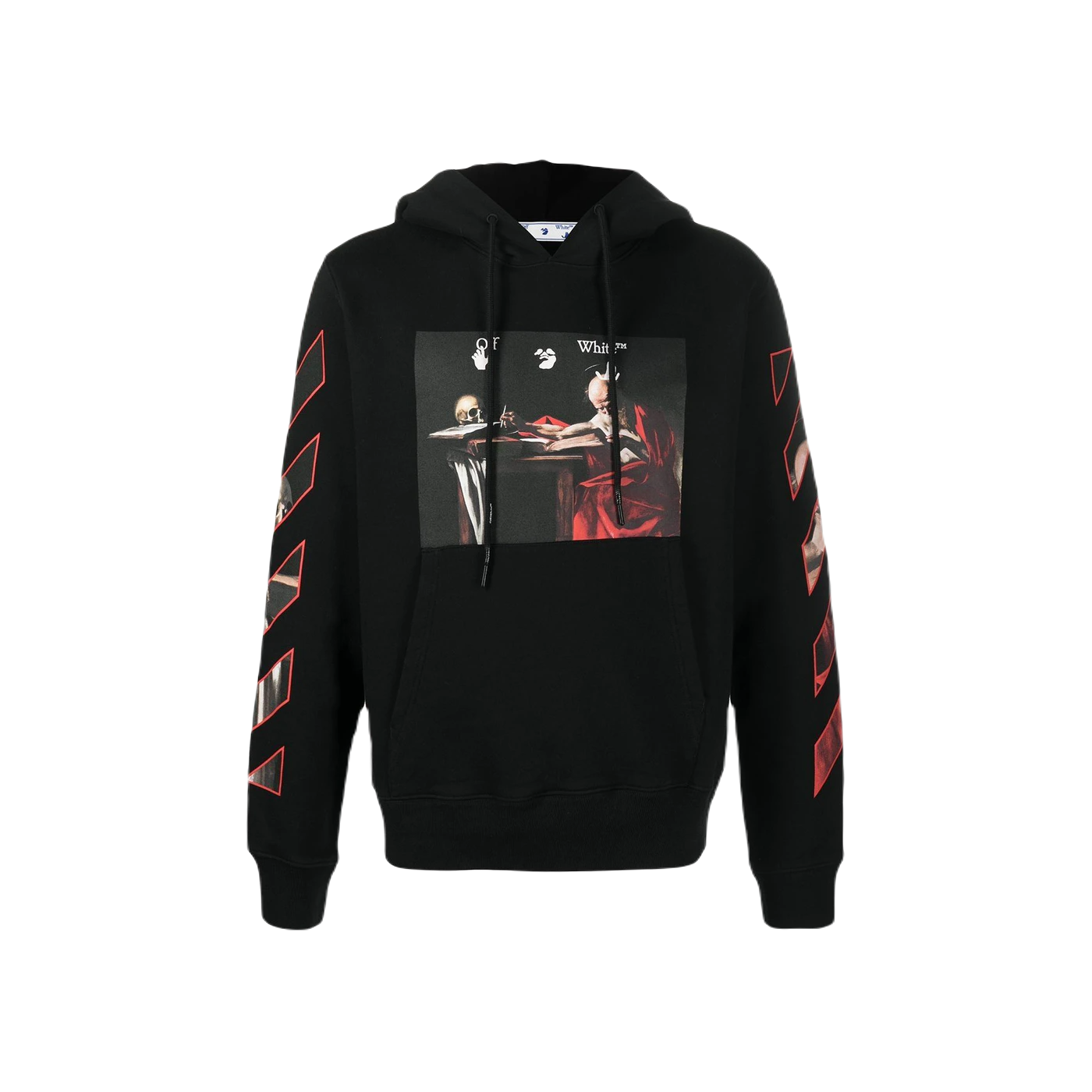 Off-White Caravaggio Diag Sleeve Hoodie - Black - Used