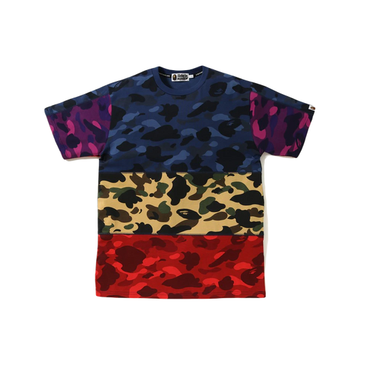 A Bathing Ape Mix Camo Tee - Multicolor - Used