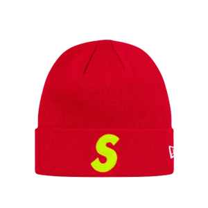 Supreme New Era S Logo Beanie - Red (FW19) - Used