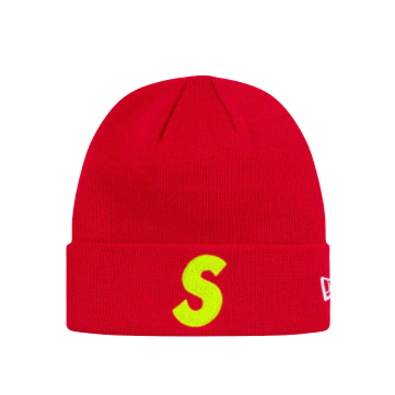 Supreme New Era S Logo Beanie - Red (FW19) - Used