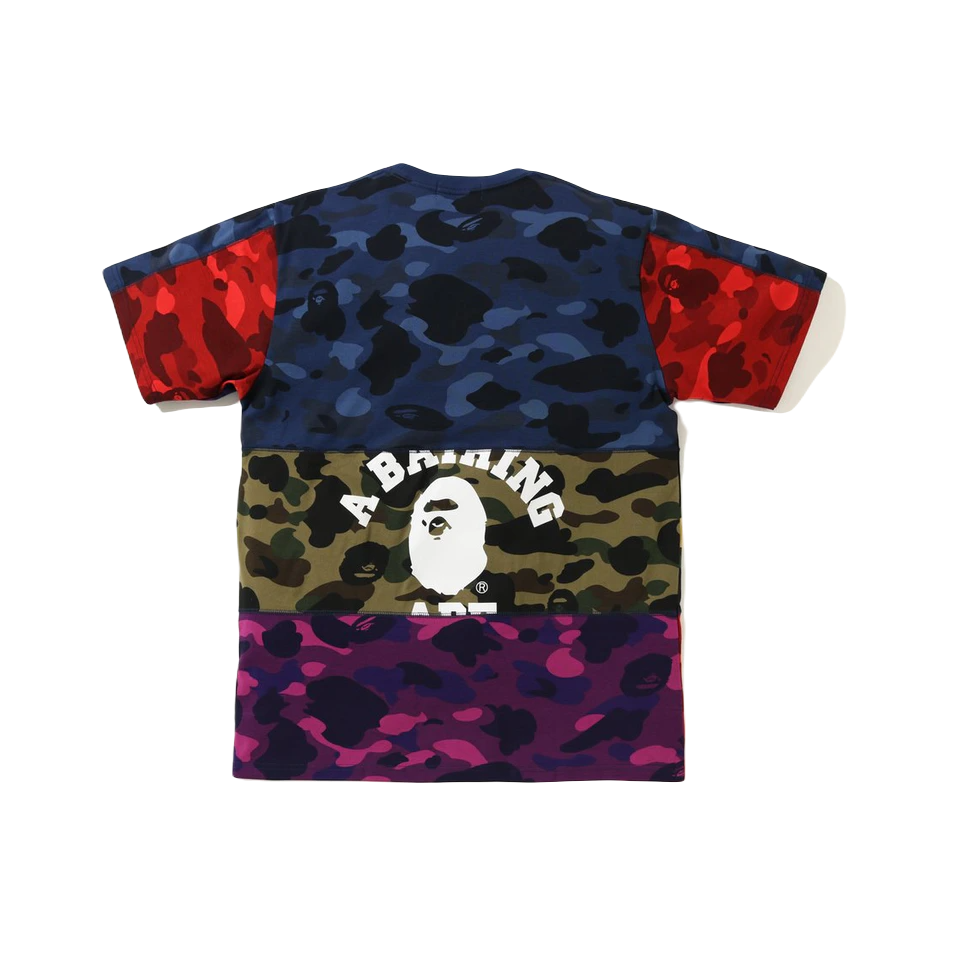 A Bathing Ape Mix Camo Tee - Multicolor