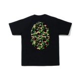 A Bathing Ape ABC Camo Big Ape Head Tee - Black/Green Camo - Used