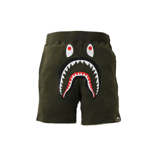 A Bathing Ape Shark Sweat Shorts - Olive