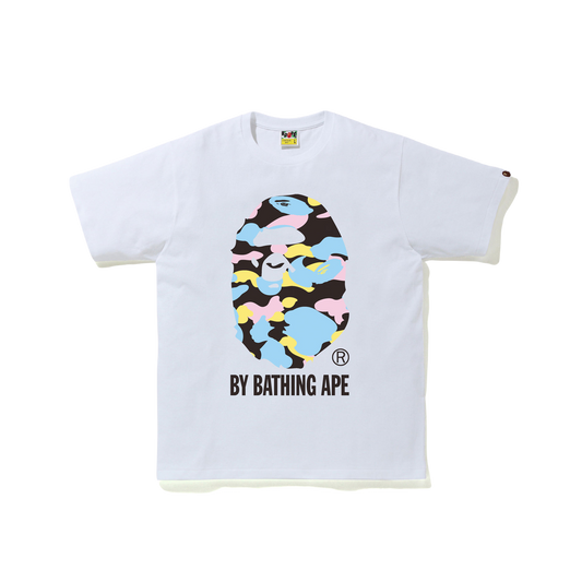 A Bathing Ape New Multi Camo By Bathing Tee - White