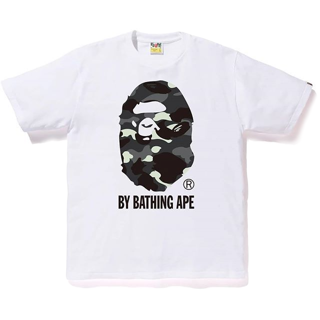 A Bathing Ape Glow In The Dark By Bathing Tee - White