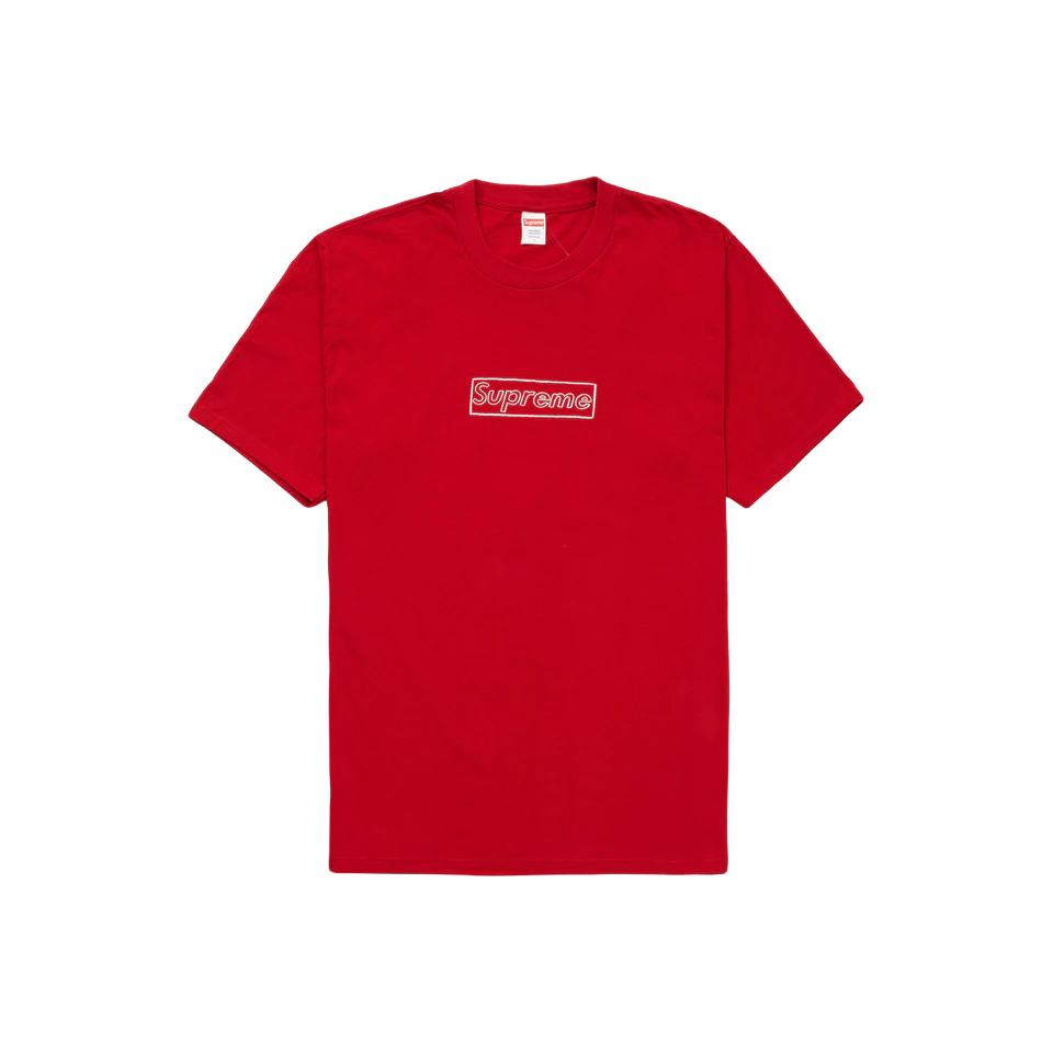 Supreme Kaws Chalk Logo Tee - Red – Grails SF