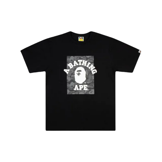 A Bathing Ape ABC Dot Reflective College Tee - Black